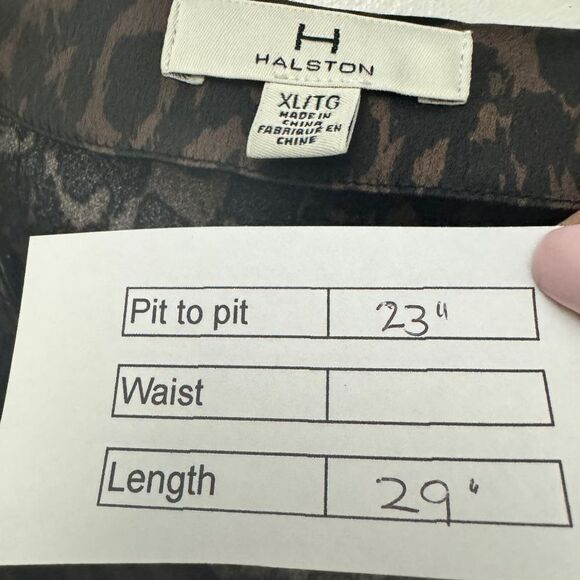 Halston Animal Print Blouse - Picture 8 of 8